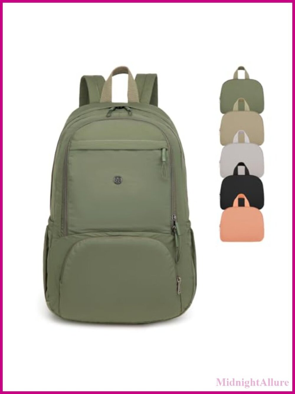 Quilted Mini Backpack Lightweight Travel Bag Schoolbag Work